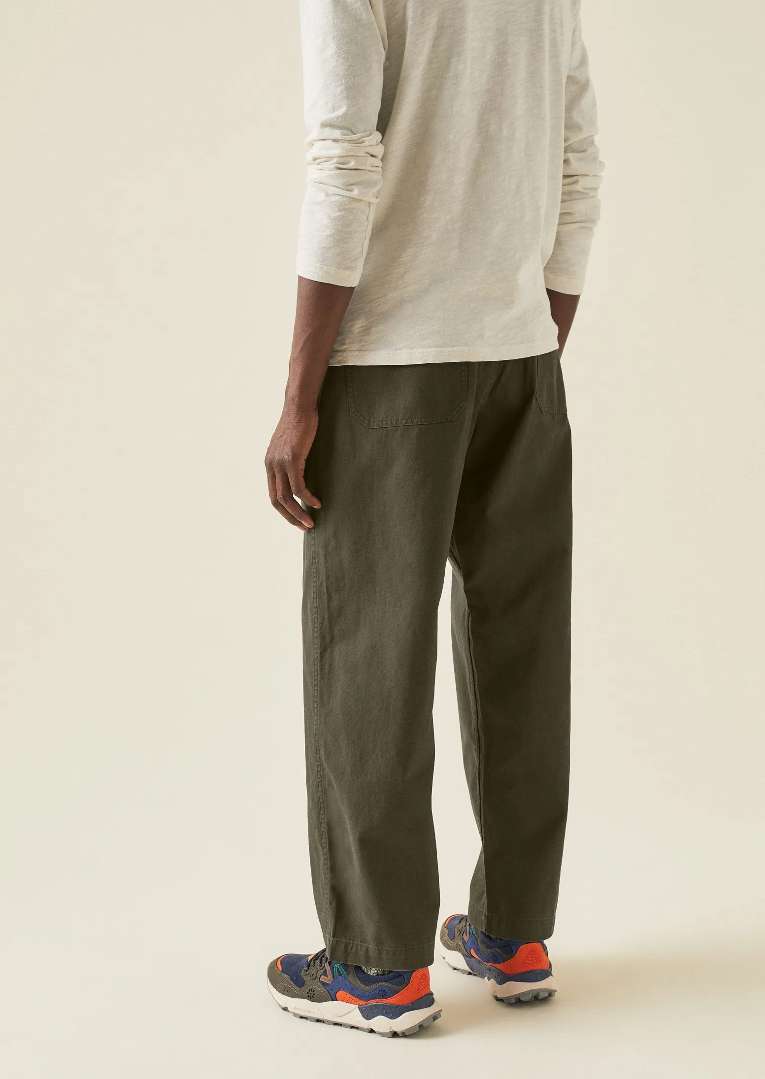 Rory Carpenter Canvas Trousers | Dark Olive sold by TOAST product image thumbnail 4