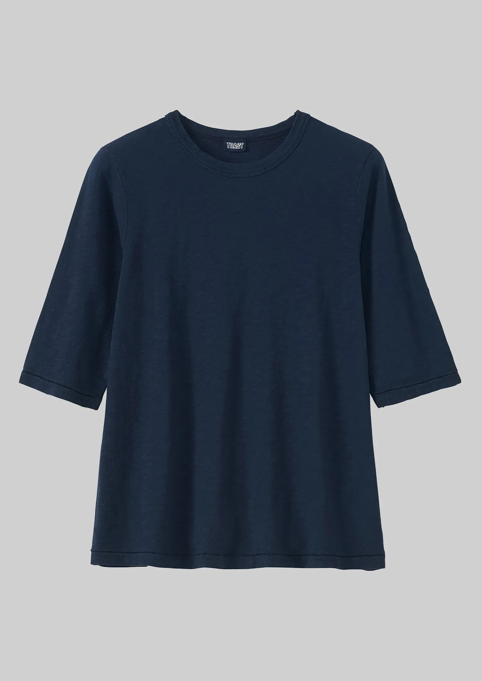 Cleo Garment Dyed Cotton Tee | Indigo sold by TOAST