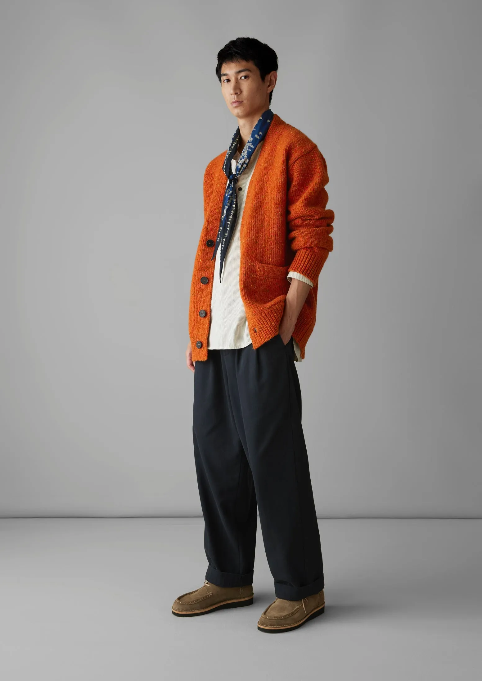 V-Neck Donegal Wool Cardigan | Wild Carrot sold by TOAST product image thumbnail 2