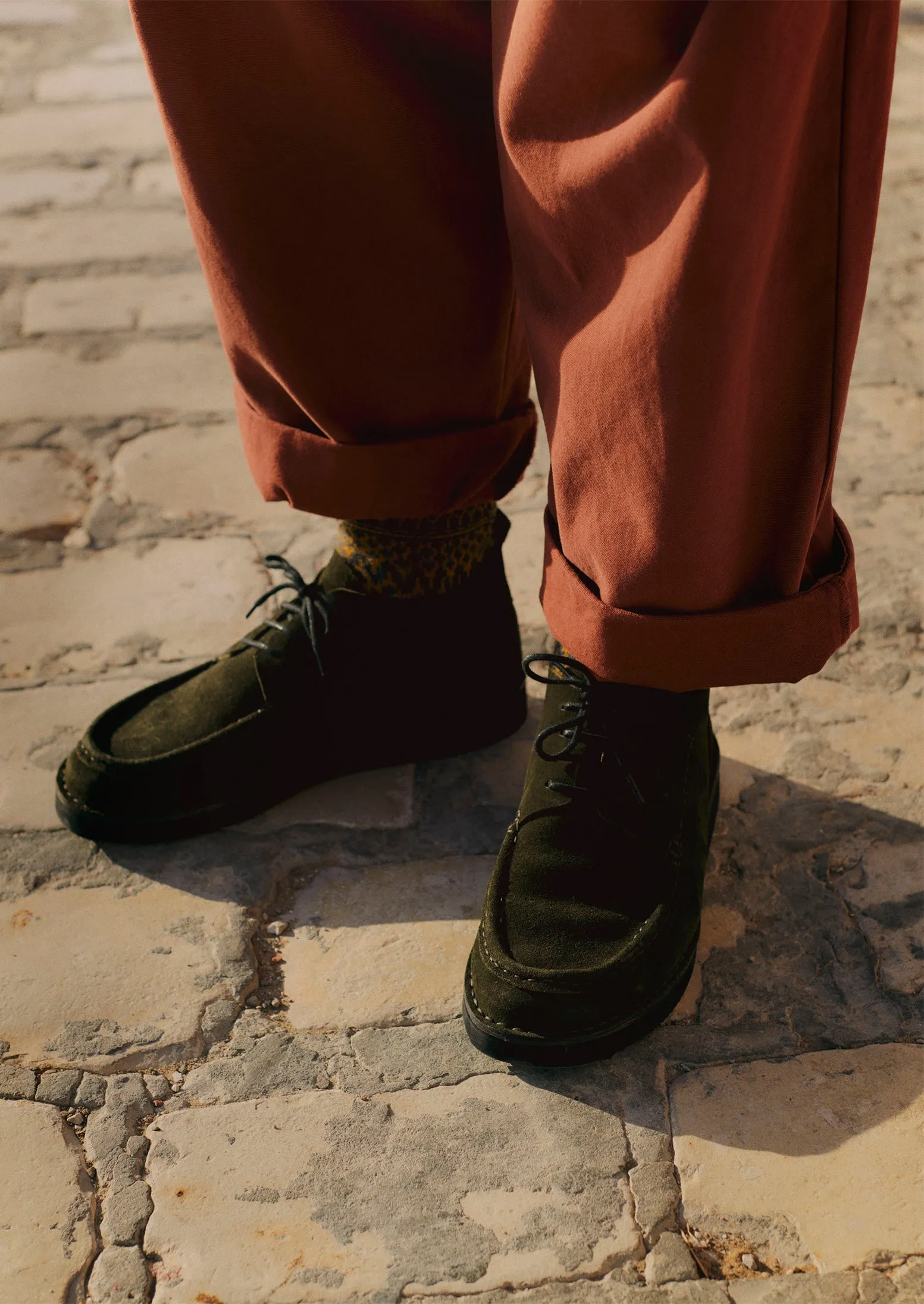 Fracap Suede Camp Shoes | Olive sold by TOAST product image thumbnail 2