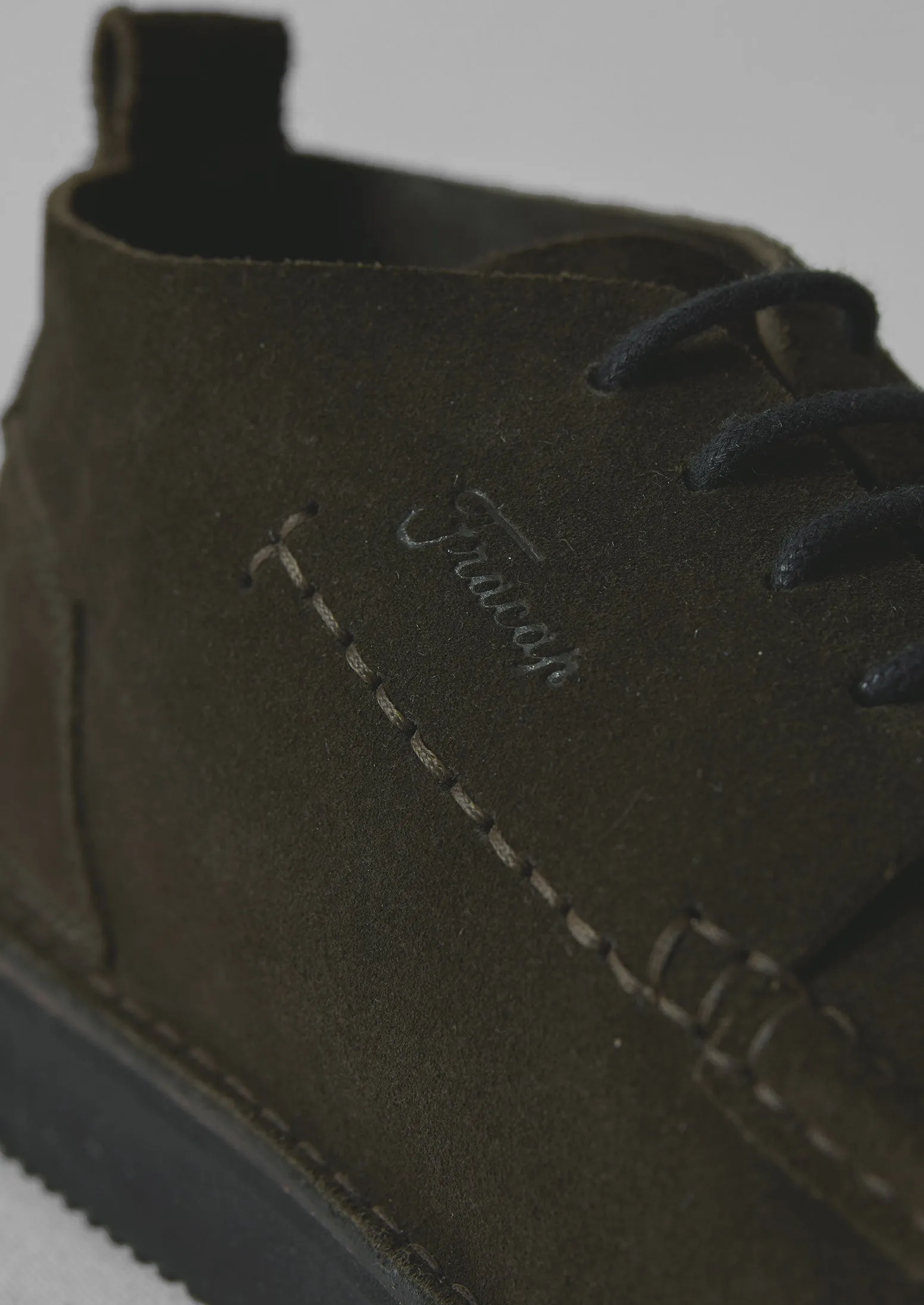 Fracap Suede Camp Shoes | Olive sold by TOAST product image thumbnail 3