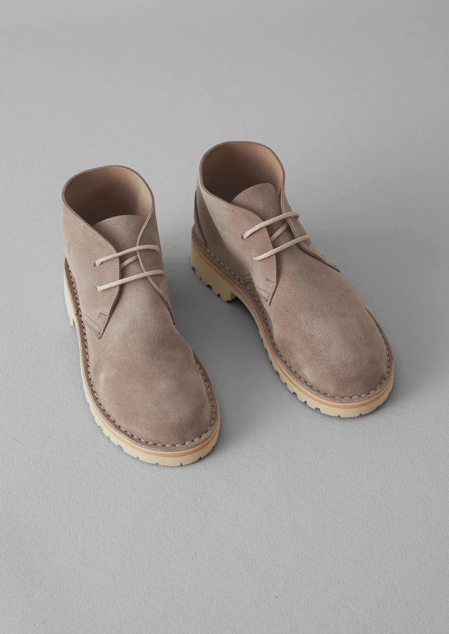 Fracap Suede Desert Boots | Sand sold by TOAST