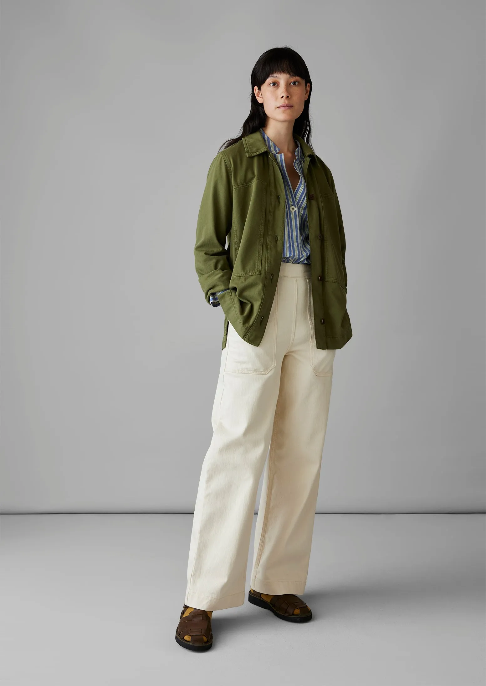 Garment Dyed Denim Shirt | Artichoke sold by TOAST product image thumbnail 3