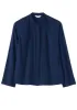 Pin Tuck Cotton Shirt | Ink Blue sold by TOAST