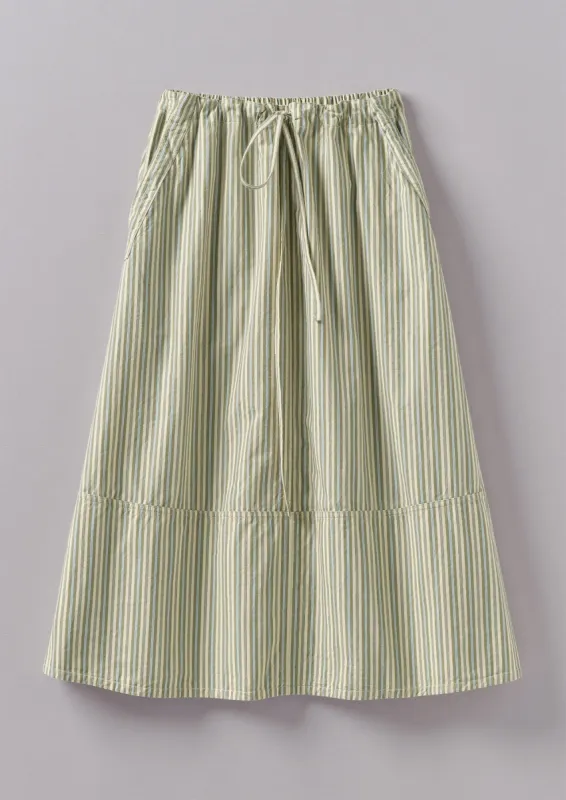 Drawstring Waist Raft Stripe Skirt | Pulp/Bright Sky sold by TOAST