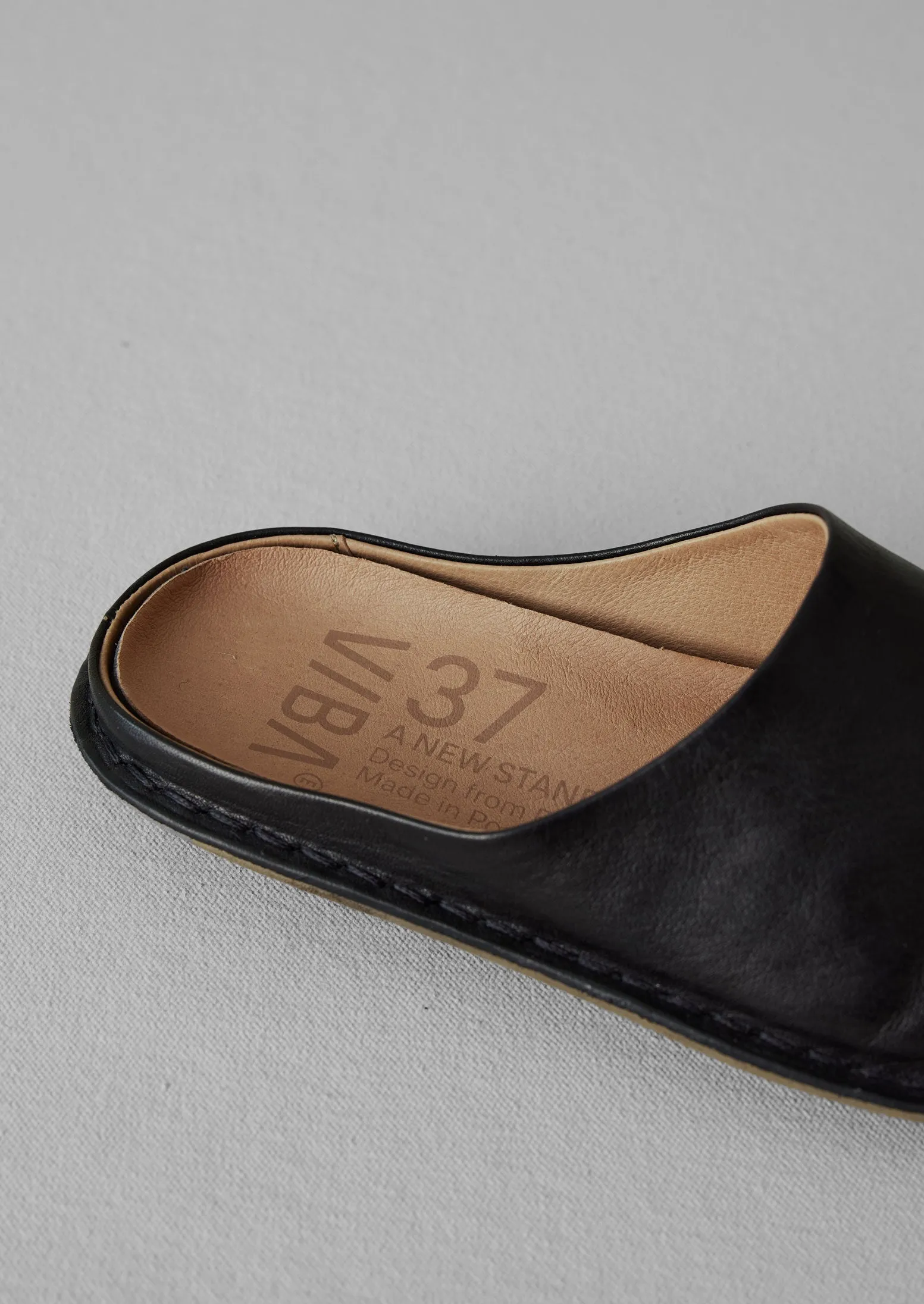 Vibae Roma Leather Mules | Black sold by TOAST product image thumbnail 2