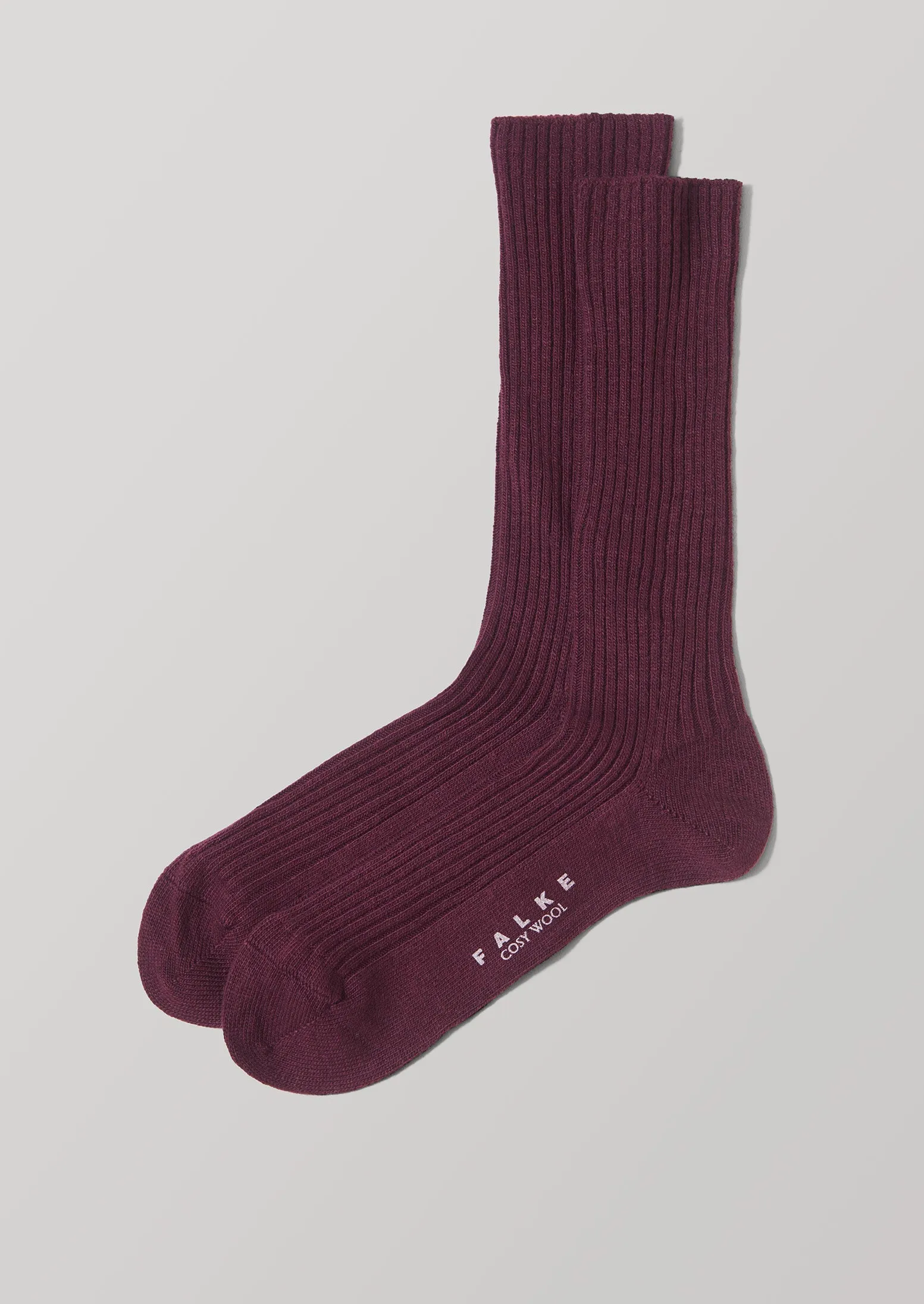 Falke Cosy Wool Boot Socks | Plum sold by TOAST