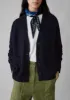 Wool Cashmere Boxy Cardigan | Darkest Navy sold by TOAST