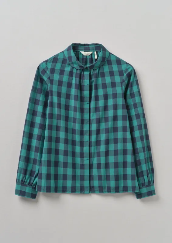 Anja Check Cotton Shirt | Dragonfly sold by TOAST
