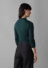 Aster Wool Lyocell High Neck Tee | Dark Green sold by TOAST