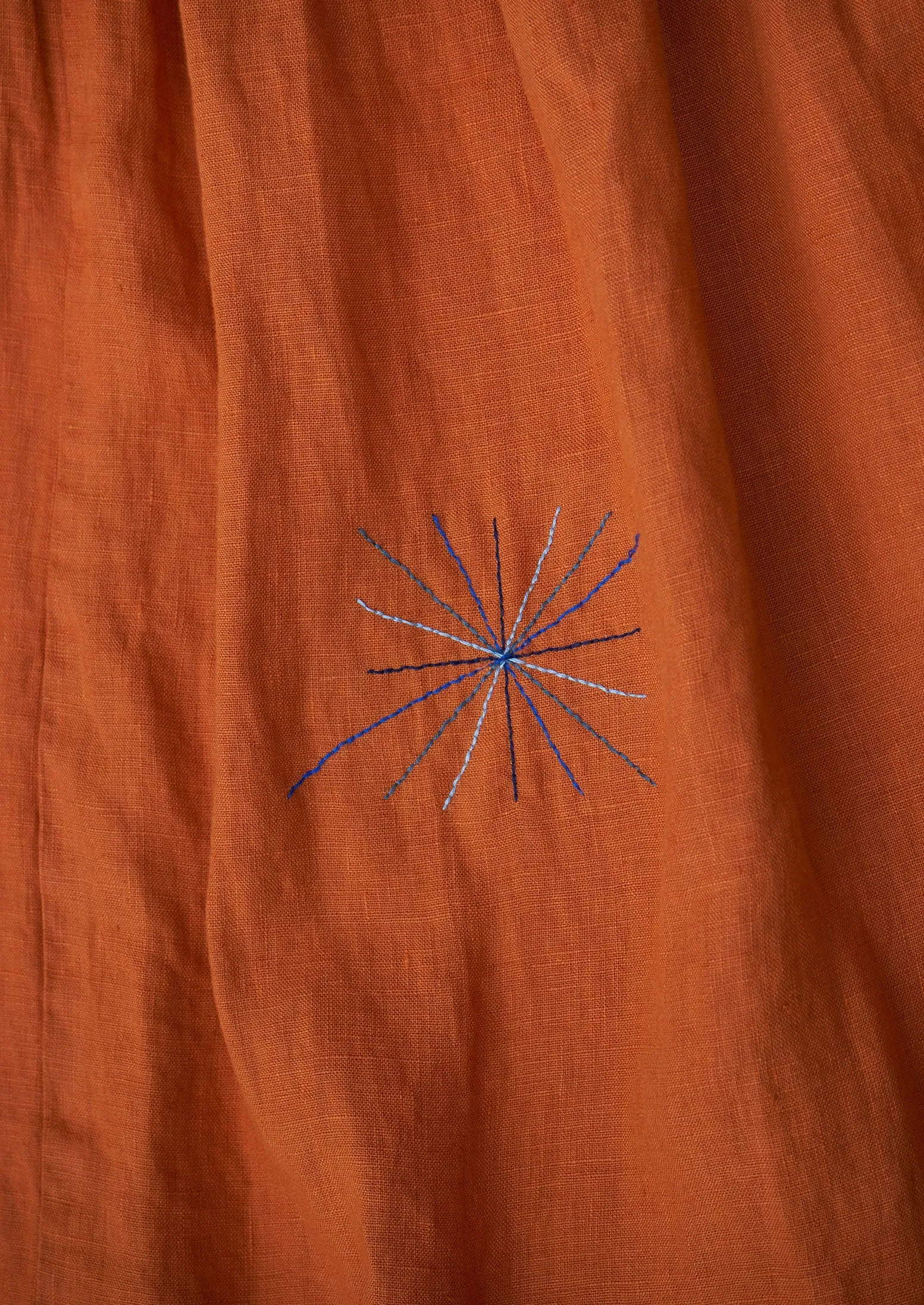 Renewed Boat Neck Linen Dress Size M (089) | Tangerine sold by TOAST product image thumbnail 3