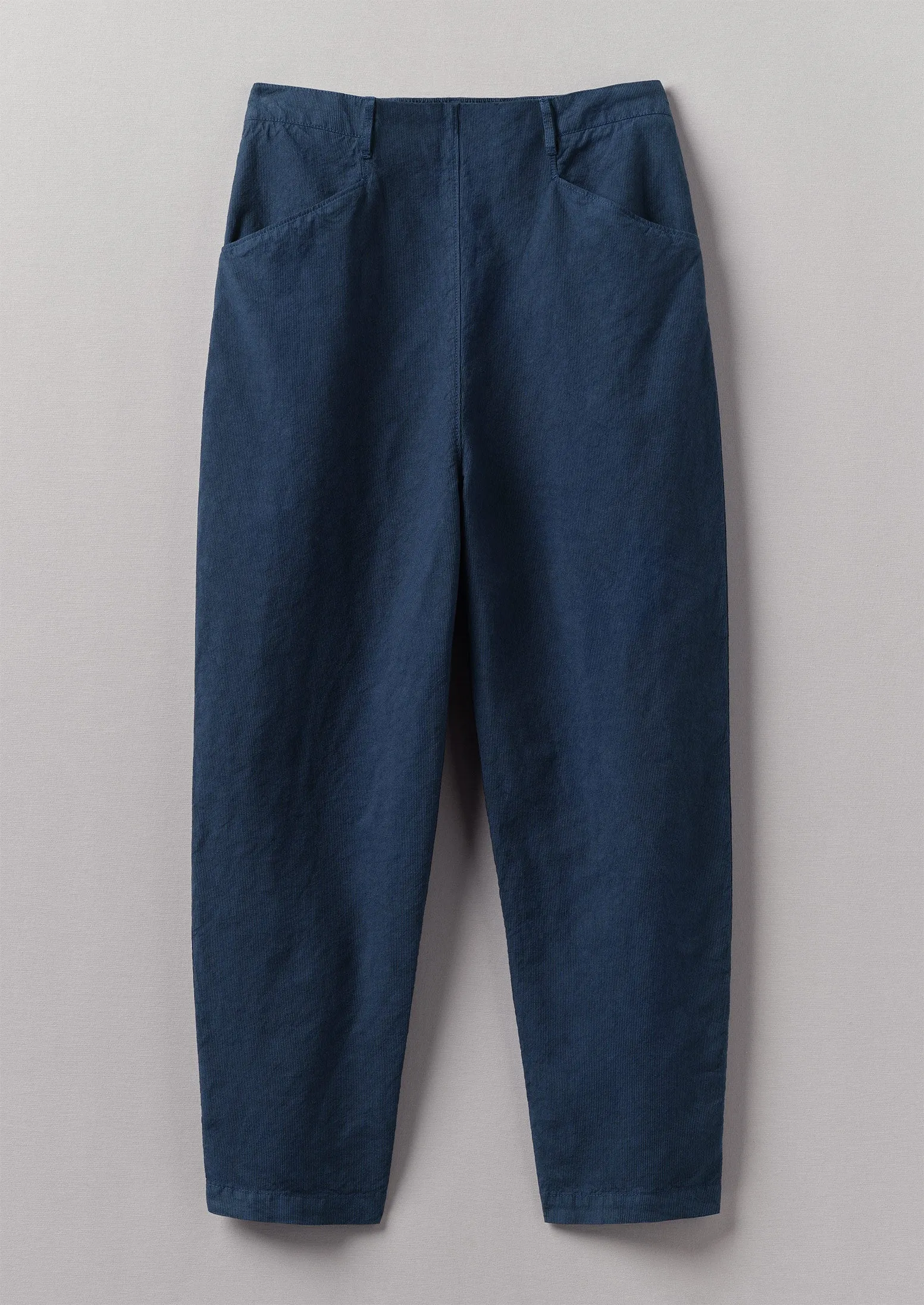 Alix Garment Dyed Stripe Trousers | Dark Indigo sold by TOAST