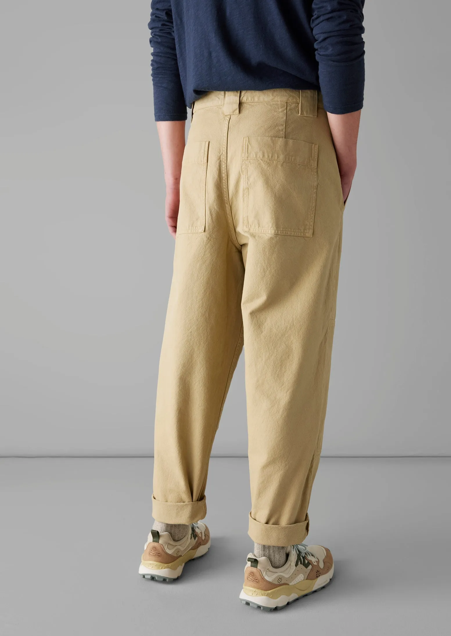 Cotton Canvas Tapered Trousers | Canvas sold by TOAST product image thumbnail 4