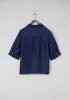 Renewed Silk Dupion Shirt Size 16 (044) | Royal Blue sold by TOAST