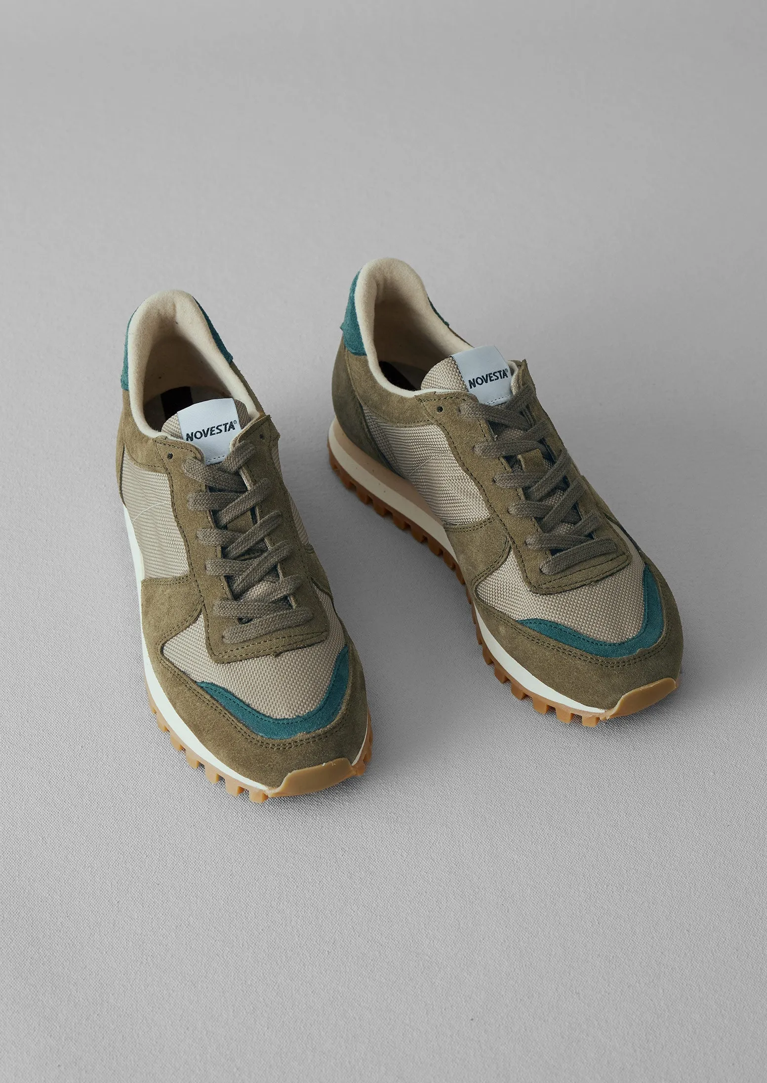 Novesta Marathon Trail Trainers | Pine sold by TOAST