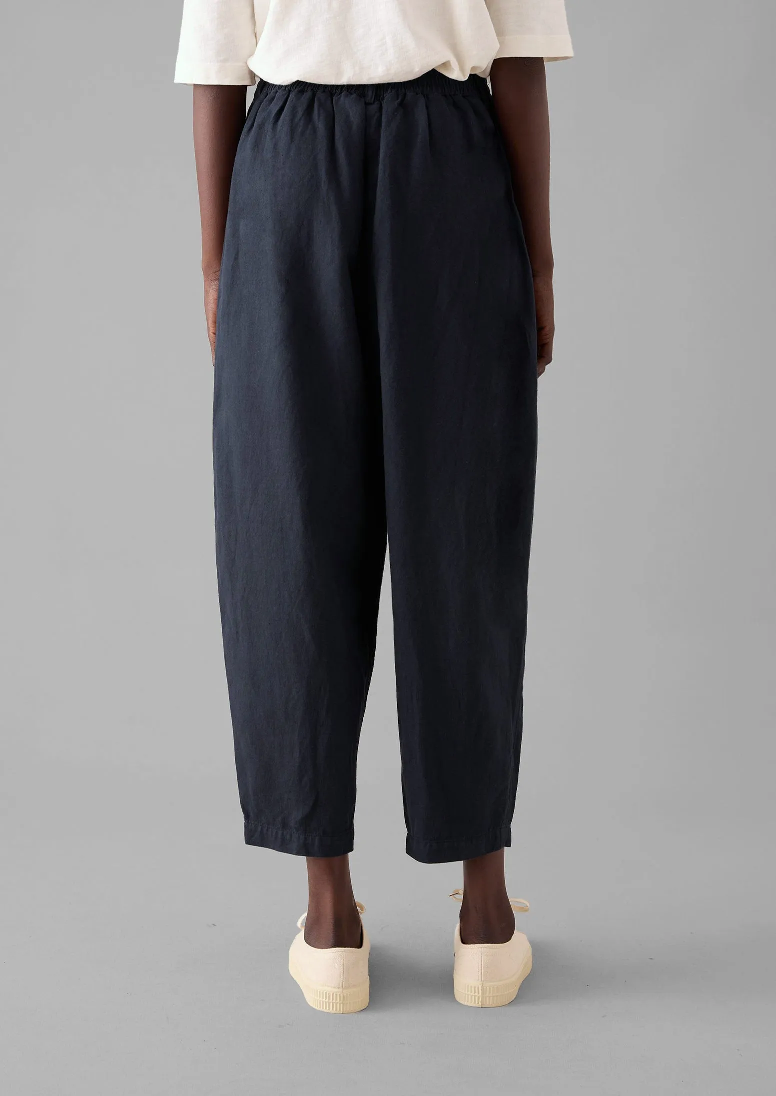 Alix Cotton Linen Trousers | Slate Navy sold by TOAST product image thumbnail 3