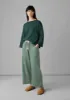 Organic Cord Pull On Trousers | Sage sold by TOAST