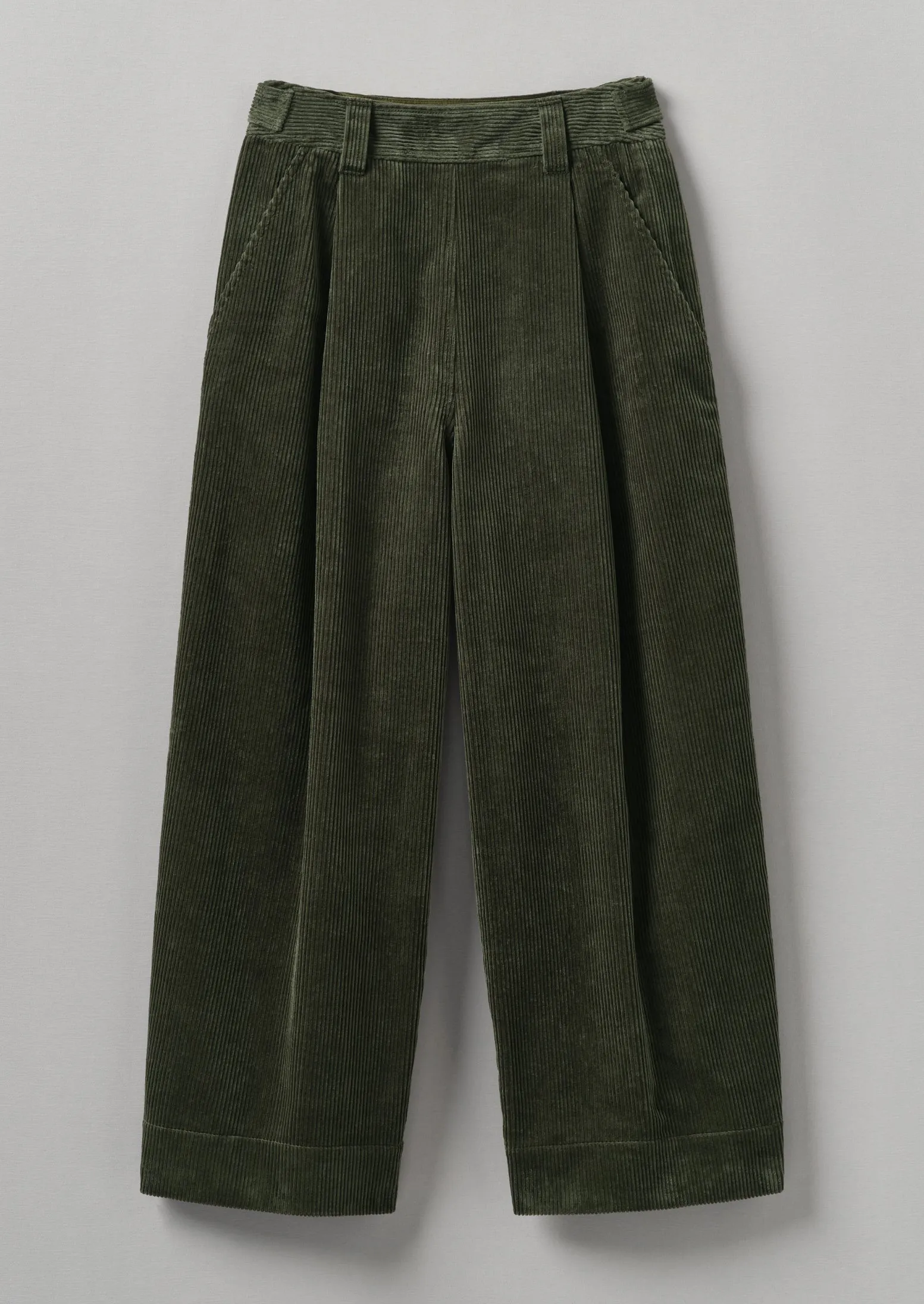 Organic Cord Pleat Front Trousers | Seaweed sold by TOAST