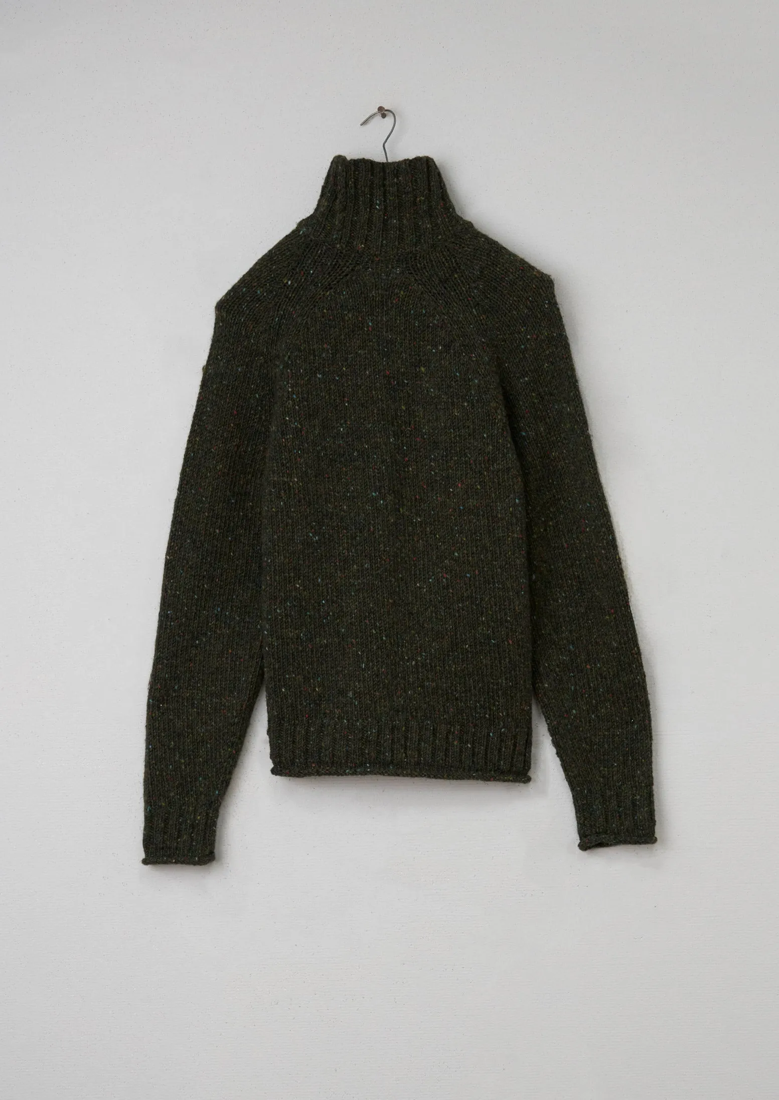 Renewed Mens Donegal Roll Neck Sweater Size M (004) | Khaki sold by TOAST product image thumbnail 2