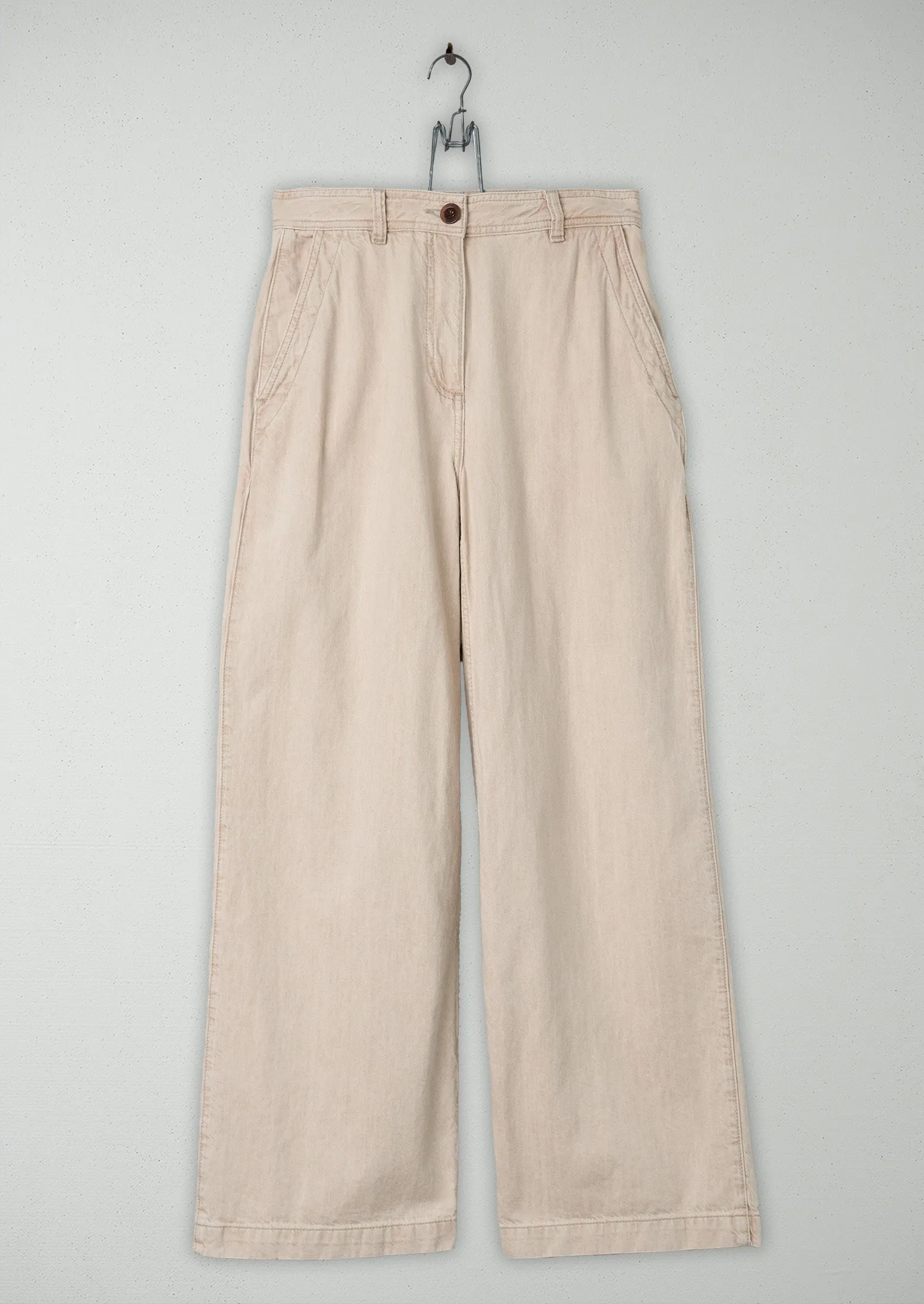 Reworn Flat Front Trousers Size 8 (229) | Clay sold by TOAST