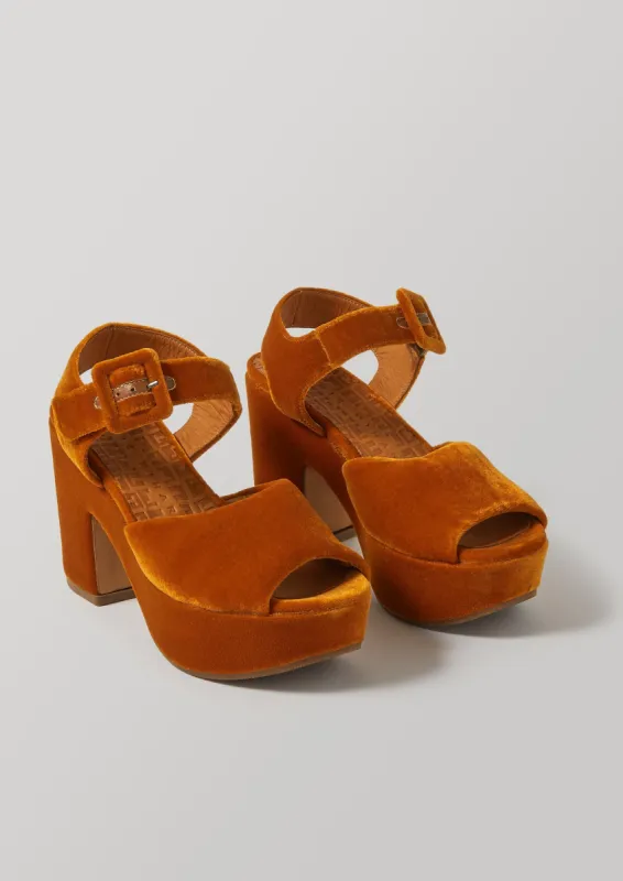 Chie Mihara Lorna Platform Sandals | Amber sold by TOAST