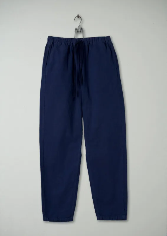 Reworn Mens Herringbone Trousers Size M (013) | Navy sold by TOAST