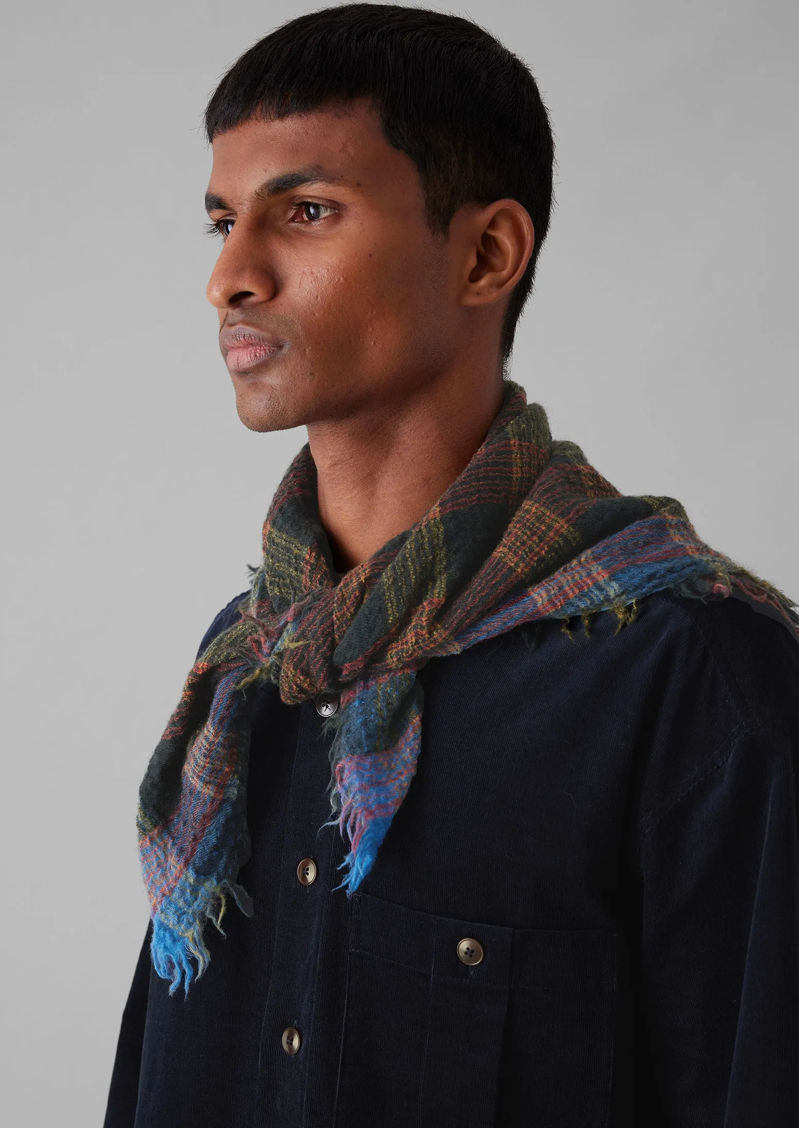 Stellar Hand Woven Scarf | Oil Green sold by TOAST product image thumbnail 2