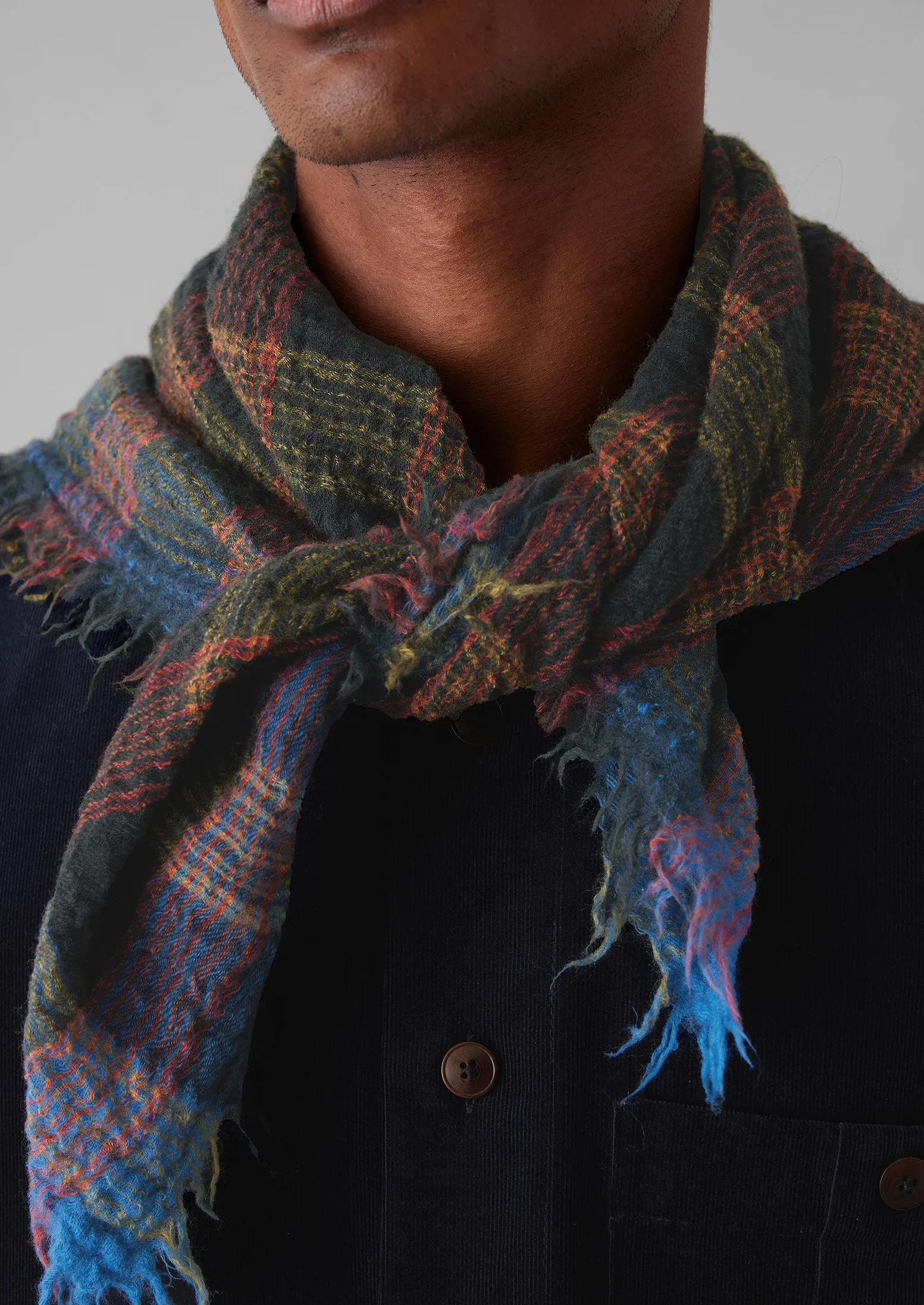 Stellar Hand Woven Scarf | Oil Green sold by TOAST product image thumbnail 3