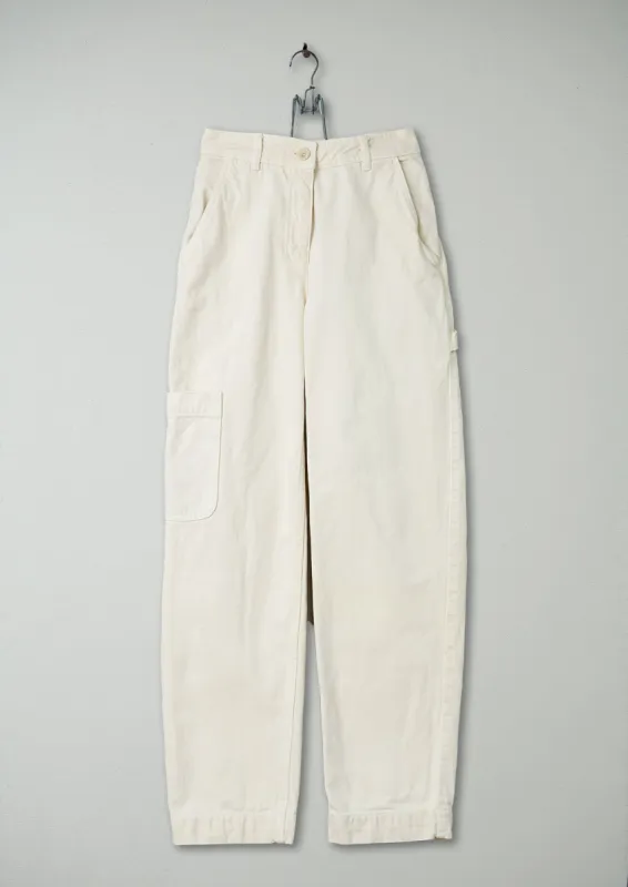 Reworn Carpenter Trousers Size 6 (252) | Ecru sold by TOAST