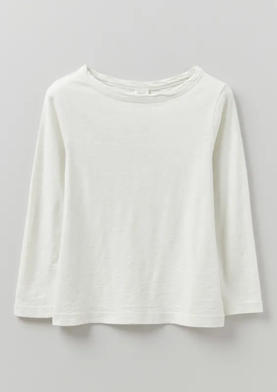 Lia Boat Neck Tee | Chalk sold by TOAST