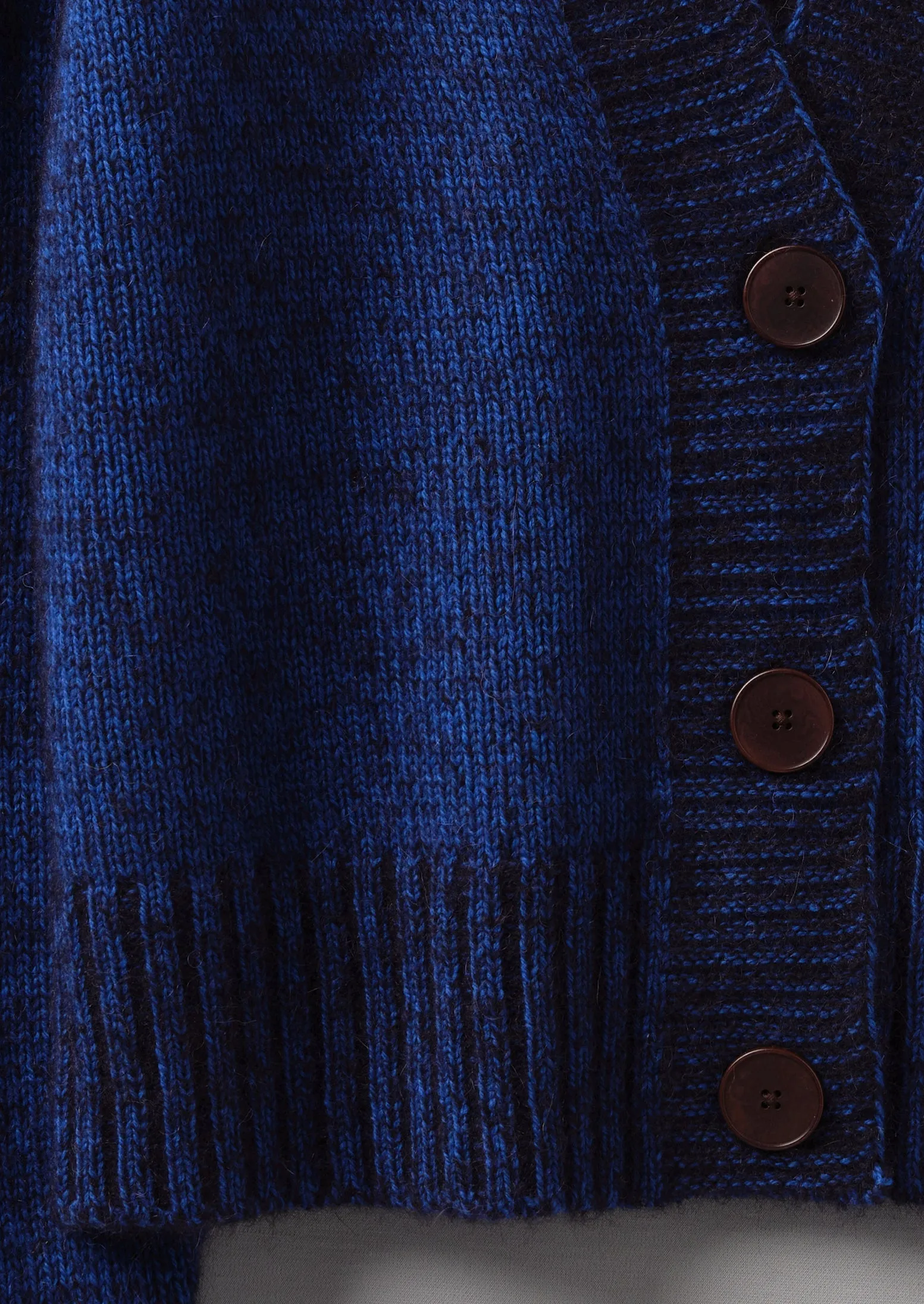 V-Neck Alpaca Blend Cardigan | Blue Melange sold by TOAST product image thumbnail 5
