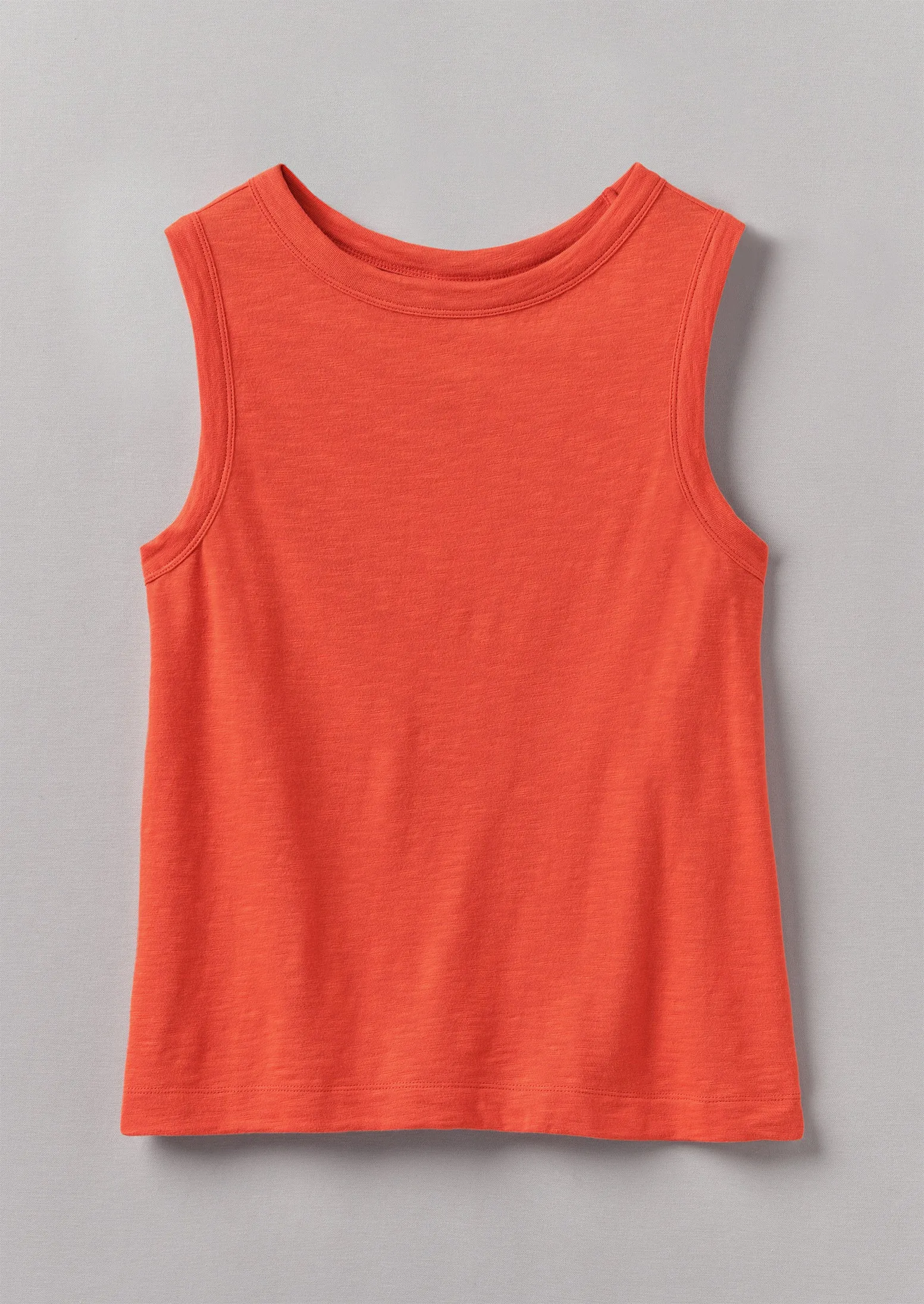 Garment Dyed Organic Cotton Tank Top | Pumpkin sold by TOAST