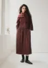 Freya Gingham Crinkle Cotton Dress | Brick/Black sold by TOAST