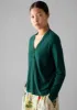 Half Placket Cotton Linen Tee | Deep Teal sold by TOAST