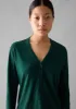 Half Placket Cotton Linen Tee | Deep Teal sold by TOAST