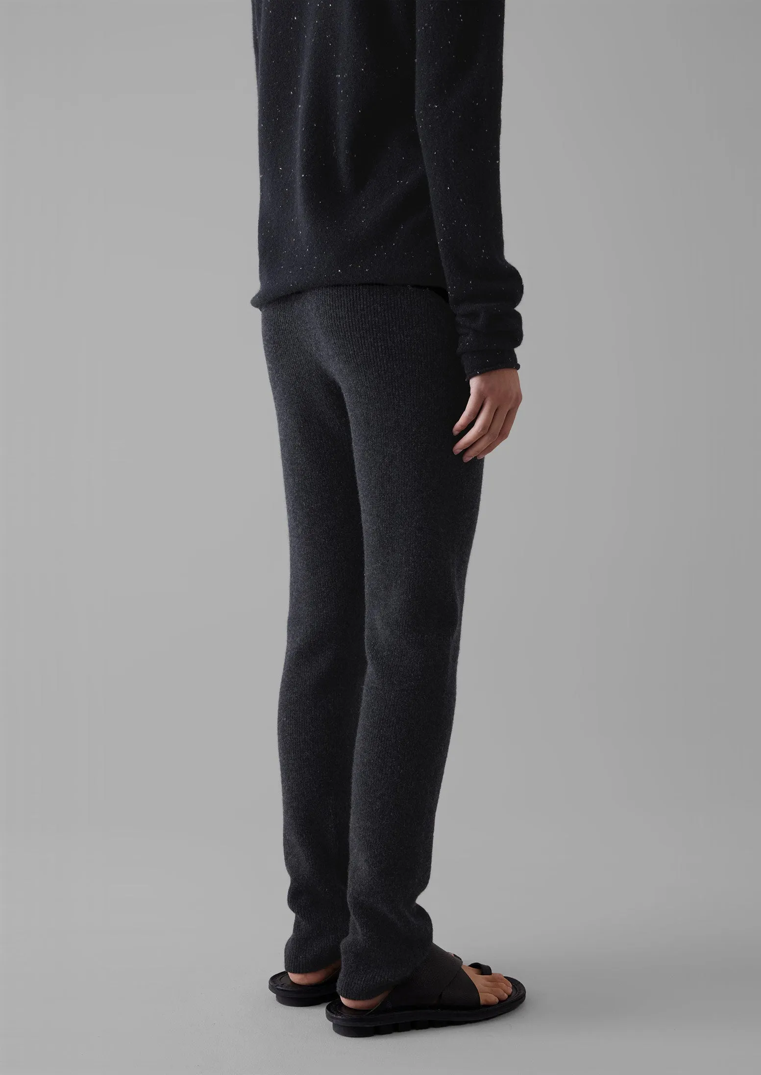 Recycled Cashmere Slim Leg Trousers | Charcoal sold by TOAST product image thumbnail 5