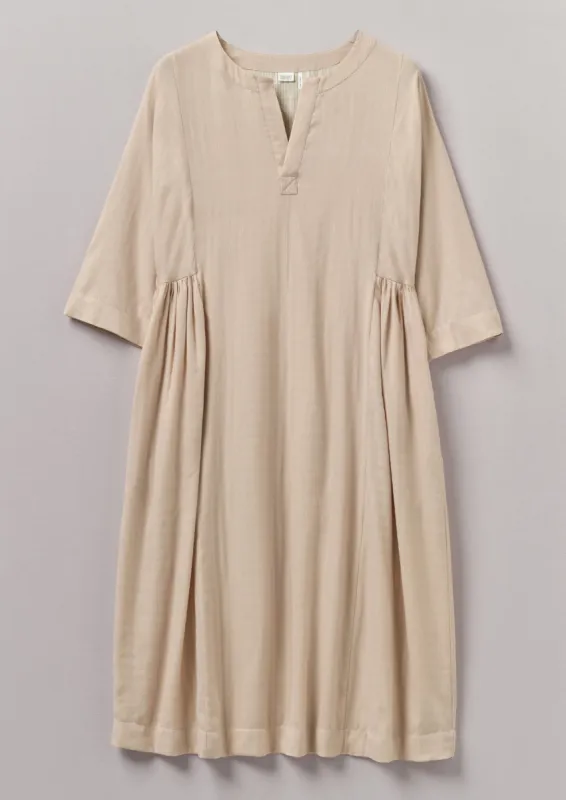 Soft Double Faced Cotton Nightdress | Soft Heather/Celery sold by TOAST