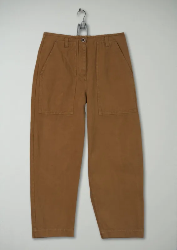 Reworn Cotton Workwear Trousers Size 10 (258) | Walnut sold by TOAST