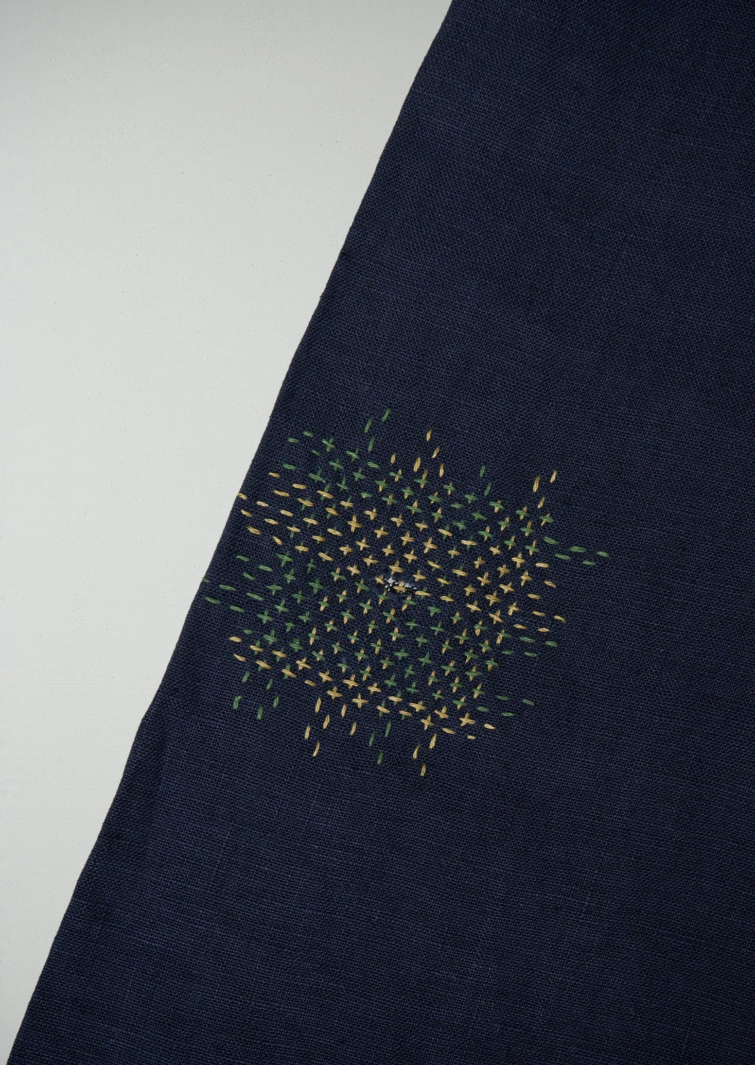 Renewed Boat Neck Garment Dyed Linen Dress Size S (93) | Midnight sold by TOAST product image thumbnail 3