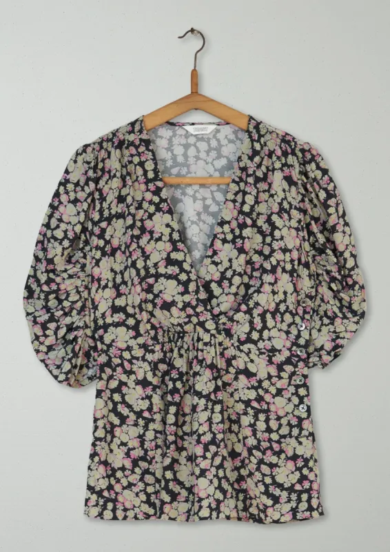 Reworn Floral Print Top Size 6 (260) | Multi sold by TOAST