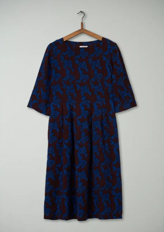 Reworn Paisley Print Wool Dress Size 8 (532) | Multi sold by TOAST