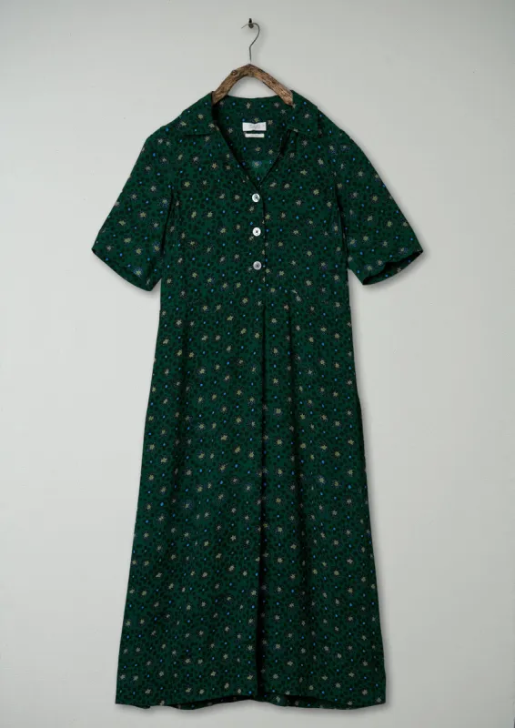 Renewed Dotty Print Crepe Shirt Dress Size 6 (90) | Posy Green sold by TOAST