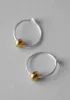 Sally Lacock Seed Hoop Earrings | Silver/Gold sold by TOAST