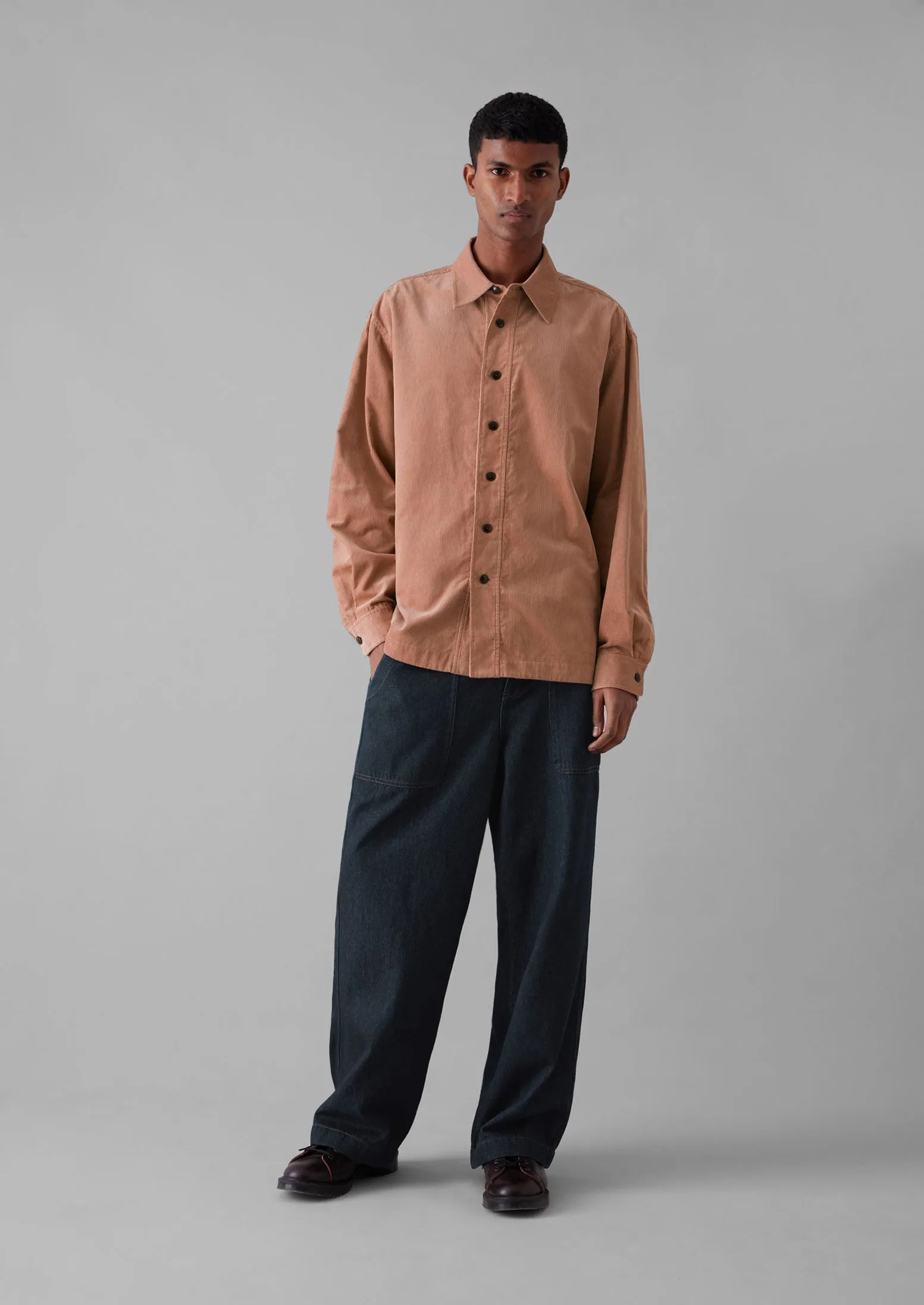 Point Collar Organic Cord Shirt | Rose Quartz sold by TOAST product image thumbnail 4