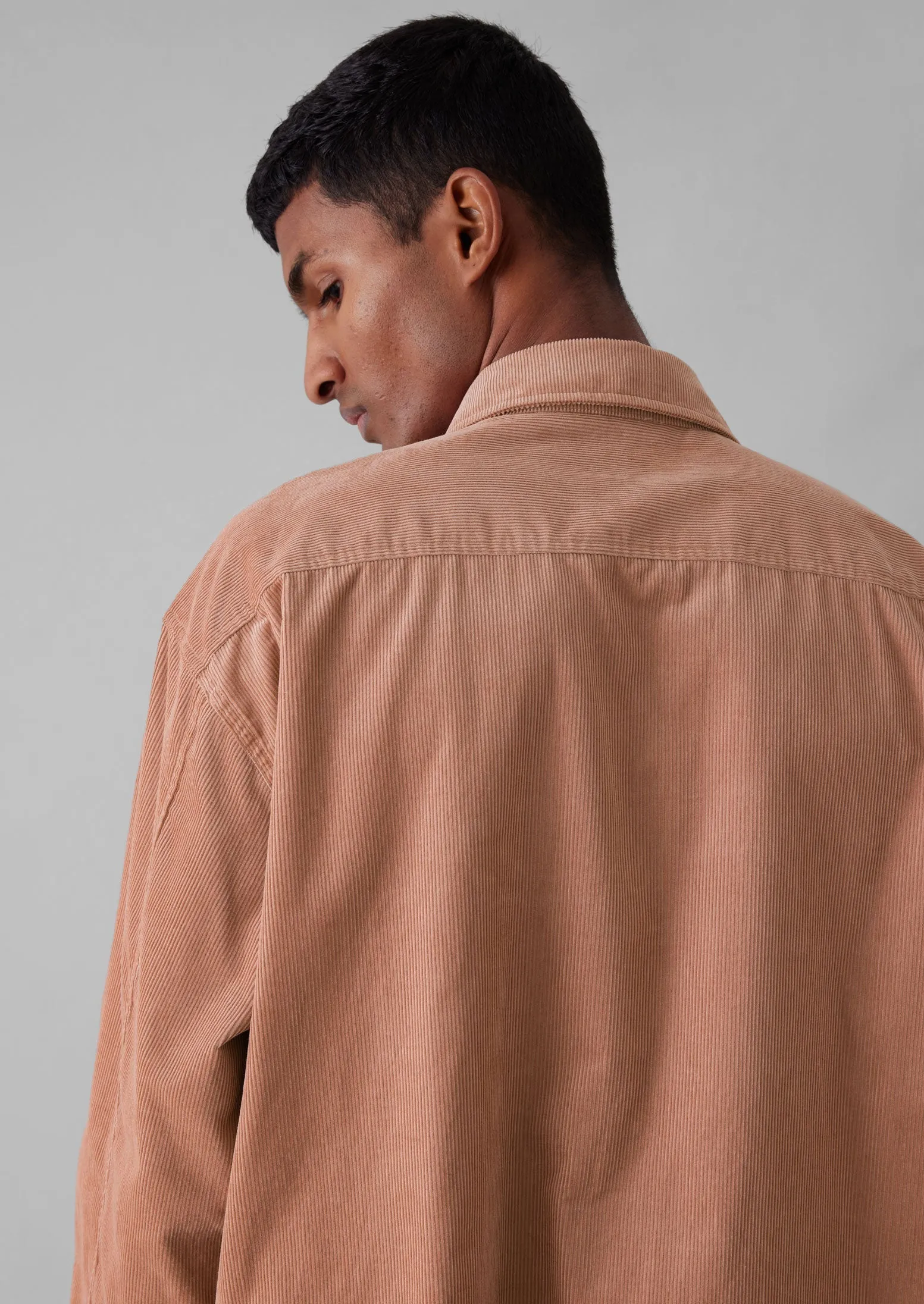 Point Collar Organic Cord Shirt | Rose Quartz sold by TOAST product image thumbnail 5