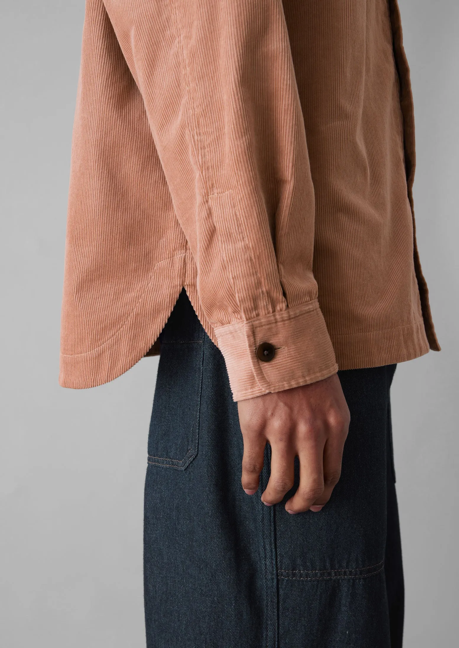 Point Collar Organic Cord Shirt | Rose Quartz sold by TOAST product image thumbnail 3