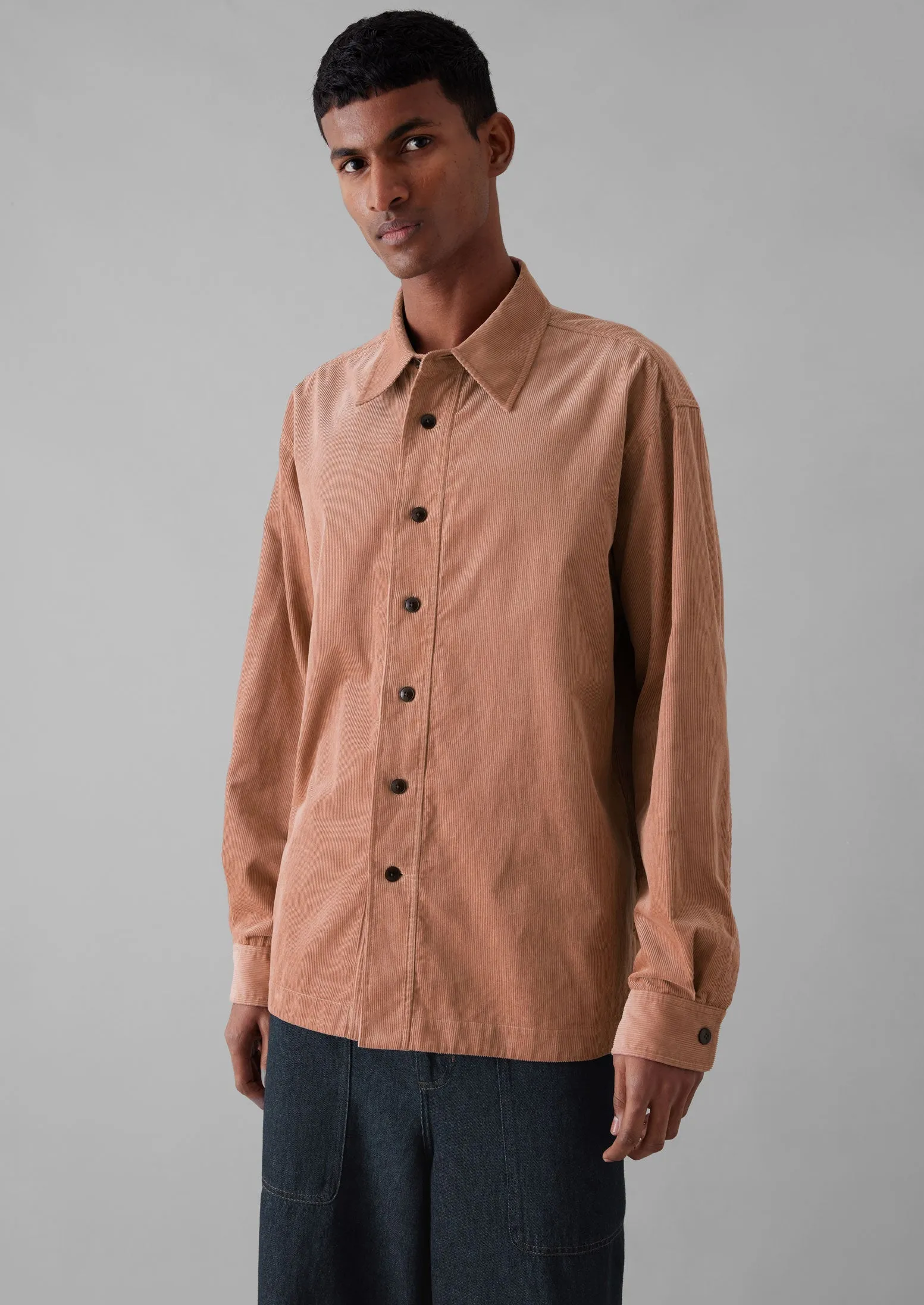 Point Collar Organic Cord Shirt | Rose Quartz sold by TOAST product image thumbnail 2
