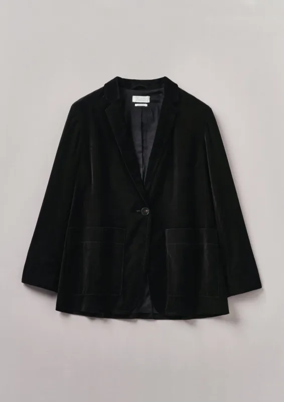 Cotton Velvet Jacket | Brown Slate sold by TOAST