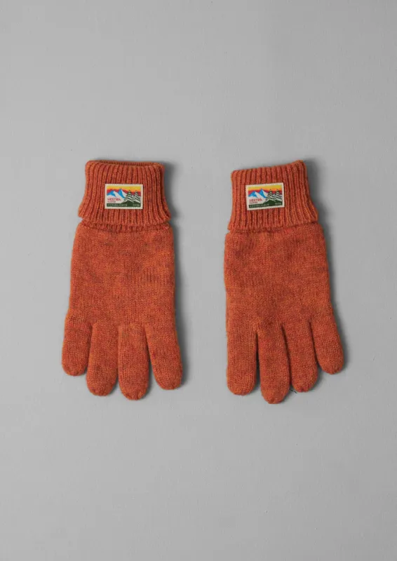 Hestra Knitted Gloves | Brick Red sold by TOAST