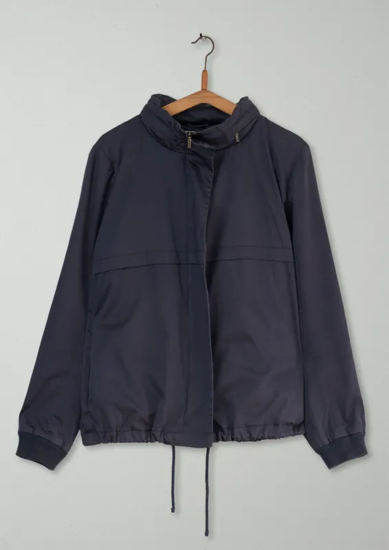 Reworn Sen Rain Jacket Size 16 (050) | Navy sold by TOAST